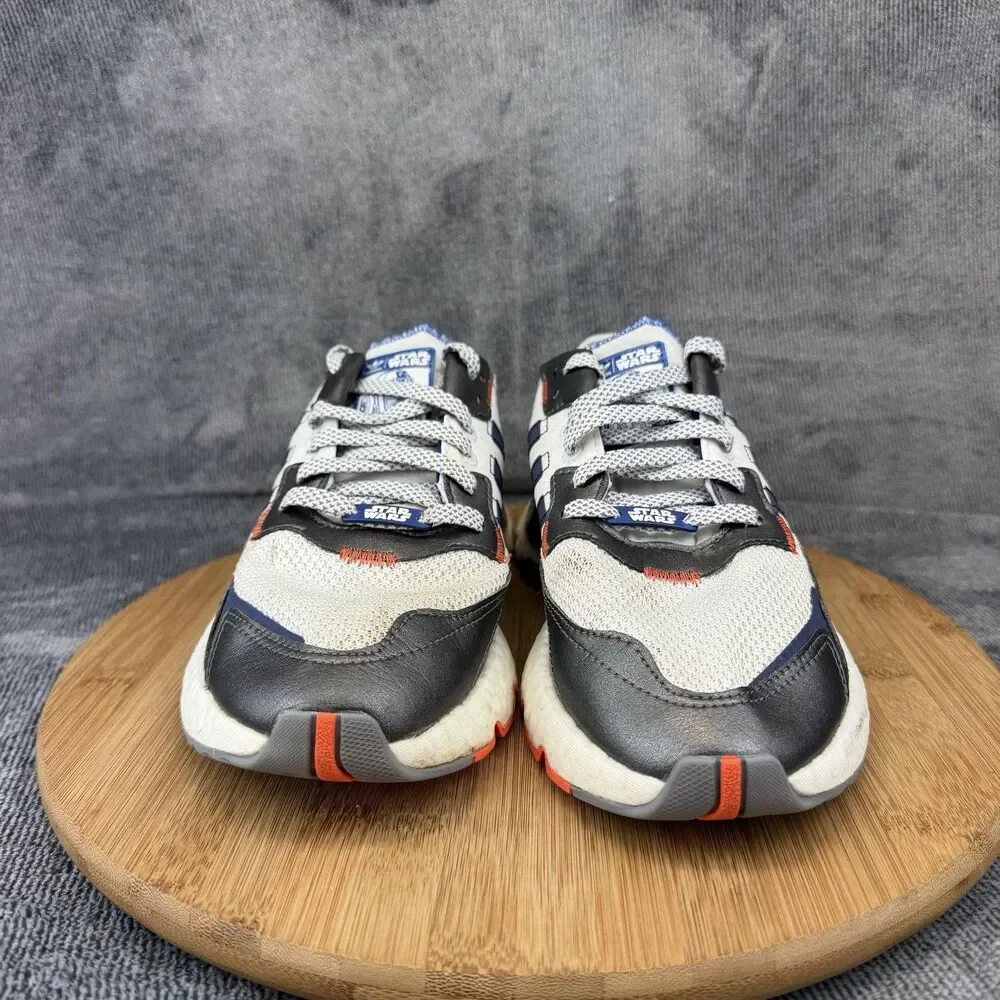 Adidas Nite Jogger Star Wars Shoes Mens Size 6.5 White Running Sneakers FV8040